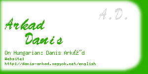 arkad danis business card